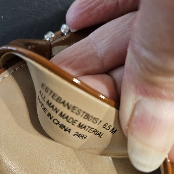 Steve Madden Women Sandals  Rhinestone Trim Stiletto Heeled Skinny Ankle Strap - Picture 9 of 11